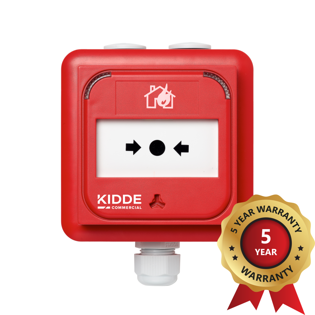 KE-DM3110R-IP · Excellence Series intelligent addressable manual call point w/ isolator, weatherproof