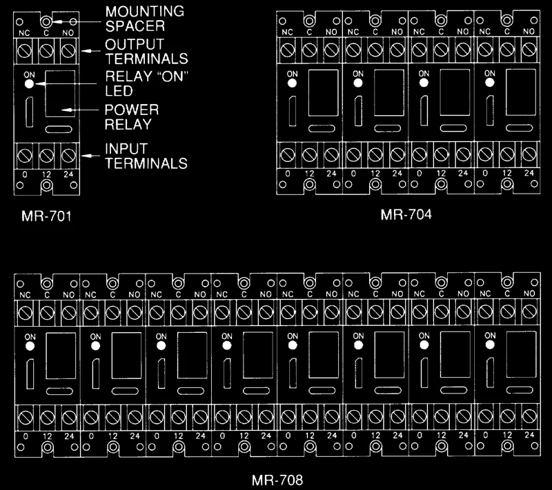 MR-700 Multi-Voltage Control Relays